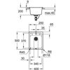 Fregadero De Material Compuesto K700 31650ap0 - 40x50 Cm - Granito