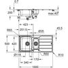 Fregadero De Acero Inoxidable K500 31572sd1 - 100x50 Cm - Acero Inox