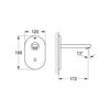 Grohe 36 273 000 Euroeco Cosmopolitan E Grifo Mural Lavabo