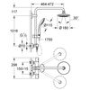 Euphoria System Grohe Systema De Ducha Con Termostato Incorporado Brazo 450 Mm