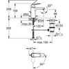 Mezclador De Lavabo Tamaño M Eurosmart Cosmopolitan 2339600e