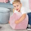 Otomana Para Niños Con Forma De Corazón Rosa Malva Roba