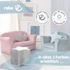 Sofá Para Niños Con Reposabrazos Azul Cielo Claro Roba