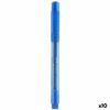 Rotuladores Faber-castell Broadpen Document 1554 Azul (10 Unidades)