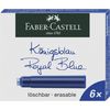 Caja 6 Cartuchos Tinta Pluma Faber-castell Azul