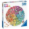 Puzzle Redondo 500 Piezas - Flores (círculo De Colores) Ravensburger