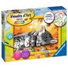 Kit De Pintura - Pequeño - Dos Gatitos Acostados Ravensburger