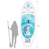 Tabla De Paddle Surf Hinchable Para Niños Diseño Frozen John 213x71x10 Cm, Lila Y Azul