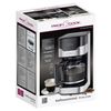 Cafetera De Goteo Programable, 12 A 14 Tazas 1,5l, Válvula Antigoteo, Mantiene Café Caliente, Led 24h Negro/plata 900w Proficook Ka 1169