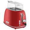 Tostadora Pan, Ranura Ancha 2 Rebanadas, Indicador Nivel Tostado, 3 Funciones, Calienta Panecillos Rojo 800w Proficook Ta 1193