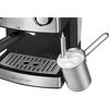 Cafetera Express 15 Bares Café Espresso Y Cappuccino Vaporizador Para Espumar Leche Plata 850w Clatronic Es 3643