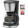 Cafetera De Goteo, 12 A 14 Tazas 1,5 L, Filtro Extraíble, Válvula Antigoteo, Acero Inox. Negro/plata 900w Clatronic Ka 3562