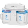 Heladera Doble, Maquina Hacer Helados, Sobertes, 2 Recipientes (500 Ml), Preparación: 15-30 M Blanco/azul 12,5 W Clatronic Icm 3650