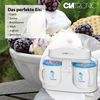 Heladera Doble, Maquina Hacer Helados, Sobertes, 2 Recipientes (500 Ml), Preparación: 15-30 M Blanco/azul 12,5 W Clatronic Icm 3650