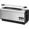 Tostadora Pan, Ranura Ancha 4 Rebanadas, Regulador Nivel Tostado, 3 Funciones, Calienta Panecillos Plata 1200w Clatronic Ta 3687