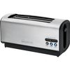 Tostadora Pan, Ranura Ancha 4 Rebanadas, Regulador Nivel Tostado, 3 Funciones, Calienta Panecillos Plata 1200w Clatronic Ta 3687