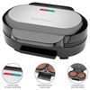 Grill Parrilla Para Hamburguesas, 2 Moldes De 10,5 Cm, Acero Inoxidable, Facil Limpieza Negro/plata 1100w Clatronic Hbm 3696