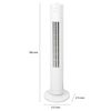 Ventilador Torre, 3 Velocidades, Oscilante, Programable 120 Min, Altura 78 Cm Blanco 35w Clatronic Tvl 3770