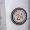 24 Dígitos Adhesivos De Madera Mdf Advent Calendar Ø 3.5 Cm - Plata