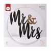 Crown De Madera Escribiendo 'mr Y Mrs' 30 Cm