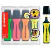 Stabilo Executive - Estuche Con 4 Rotuladores Fluorescentes (amarillo, Verde, Naranja Y Rosa)