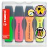 Stabilo Executive - Estuche Con 4 Rotuladores Fluorescentes (amarillo, Verde, Naranja Y Rosa)