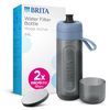 Brita Botella Deportiva Modelo Active Azul Oscuro (600ml), 2 Filtros Microdisc