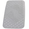 Alfombrilla Baño Antideslizante Plattfuß 72x38 Cm Gris 67087 Ridder