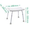 Taburete De Baño Blanco 150 Kg A00601101 Ridder