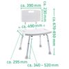 Taburete De Baño Blanco 150 Kg A00602101 Ridder