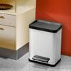 Cubo Con Pedal Oko Duo Plus Tamaño M 17 L Acero Inox 0622-200 Hailo