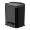 Cubo Con Pedal Oko Duo Plus Tamaño M 2x9 L Negro 0622-260 Hailo