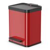 Cubo Con Pedal Oko Uno Plus Tamaño M 17 L Rojo 0619-240 Hailo