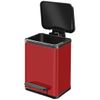 Cubo Con Pedal Oko Uno Plus Tamaño M 17 L Rojo 0619-240 Hailo