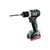 Taladro A Batería Atornillador 12v. Incluye 2 Baterías Li-power (12 V/4,0 Ah) Cargador Y Maletín. Metabo