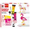 Set Puzzle + Pintura Unicornio Marabu Kids