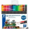 Set De Rotuladores Staedtler Design Journey Doble Punta 36 Piezas Multicolor (6 Unidades)