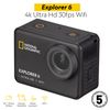 Cámara Deportiva Explorer 6 - 4k Ultra Hd 30fps Wifi Pantalla 2” Gran Angular 170º National Geographic