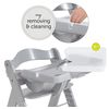 Mesa Alpha Tray Para Trona Alpha+ Y Beta+de Hauck Grey