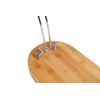 Jamonero Plegable Giratorio Fackelmann Acero-color Madera Y Plata