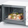 Microondas 2 En 1 Con Placa Cerámica Y Grill, 800 W. 20 L. Blanco / Negro / Inox Severin 7766