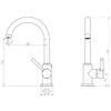 Grifo Mezclador Para Fregadero Cornwall Acero Inoxidable Schütte