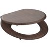 Asiento De Inodoro Con Cierre Suave Dark Wood Mdf Schütte