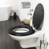 Asiento De Wc De Cierre Suave Blackwash Mdf Negro 252030746 Tiger