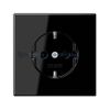 Tapa Base De Enchufe Schuko 2p+tt Negro Jung Ls 1520 Ki Pl Sw