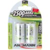 Pilas Recargables 2 Unidades Nimh 2500 Mah 5030912 Ansmann