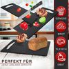 Juego 3 Tablas De Cortar De Cocina  Plástico Libre Bpa, Apta Lavavajillas, Ranura Para Jugo Negro  Classbach C-sb 4012kb