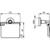 Ideal Standard A9127aa Iom Portarrollo Con Tapa Cromo