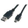 Cable Usb 2.0 Tipo A - B Mini Usb (5pin) 3m Ak-300108-030-s