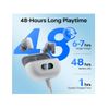 Auriculares Sin Carga Pantalla Digital Control Intra Veanxin Bluetooth Blanco